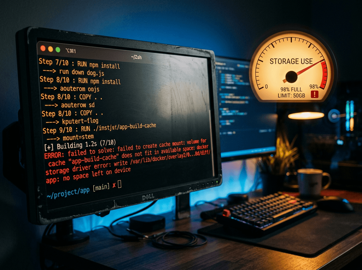 Fix Docker "no space left on device"